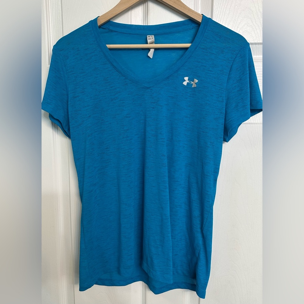 Under Armour Women's Teal V-Neck Tee